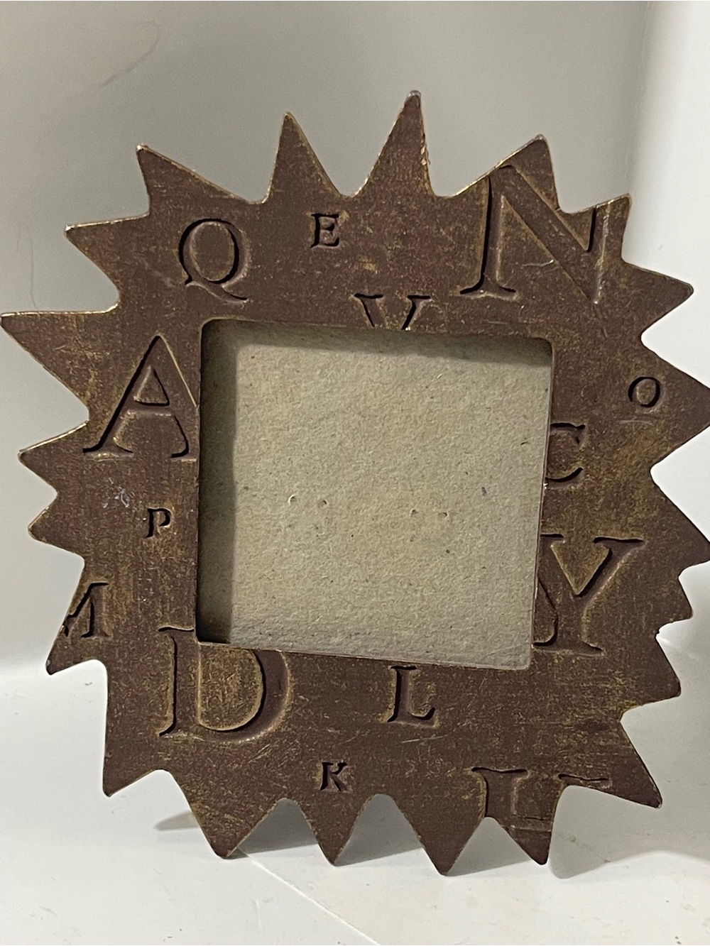 FURIO Contemporary Photo Picture Frame Rare Alphabet Heavy Metal